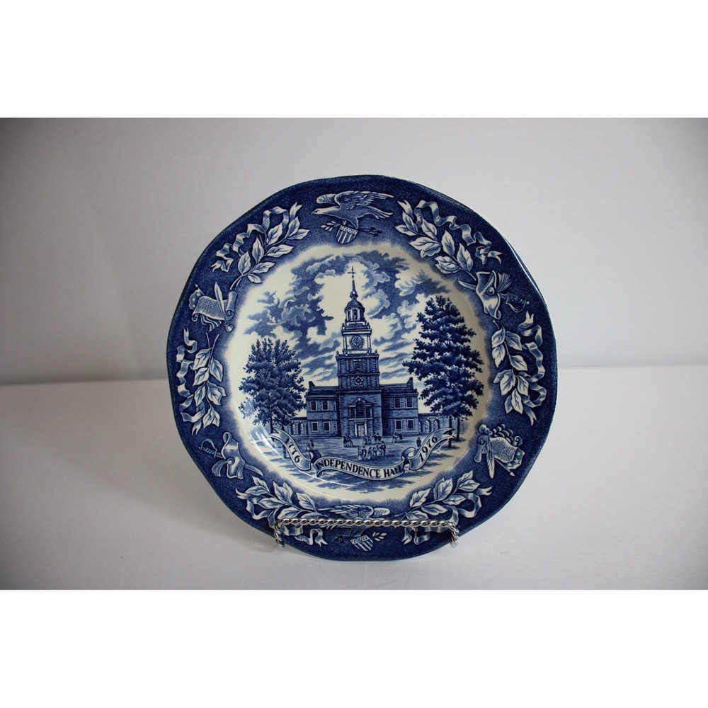 Vintage Avon Independence Hall Bicentennial Plate From 1976